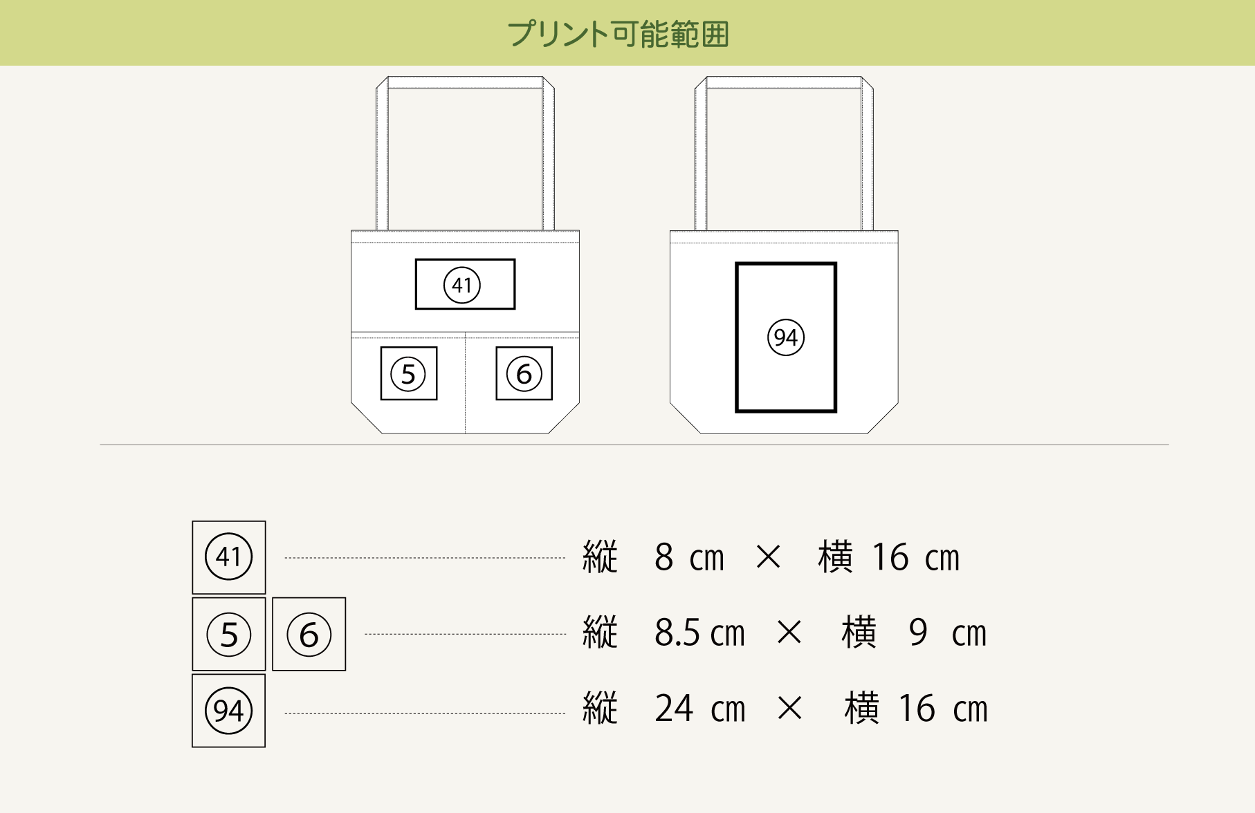 プリント可能範囲