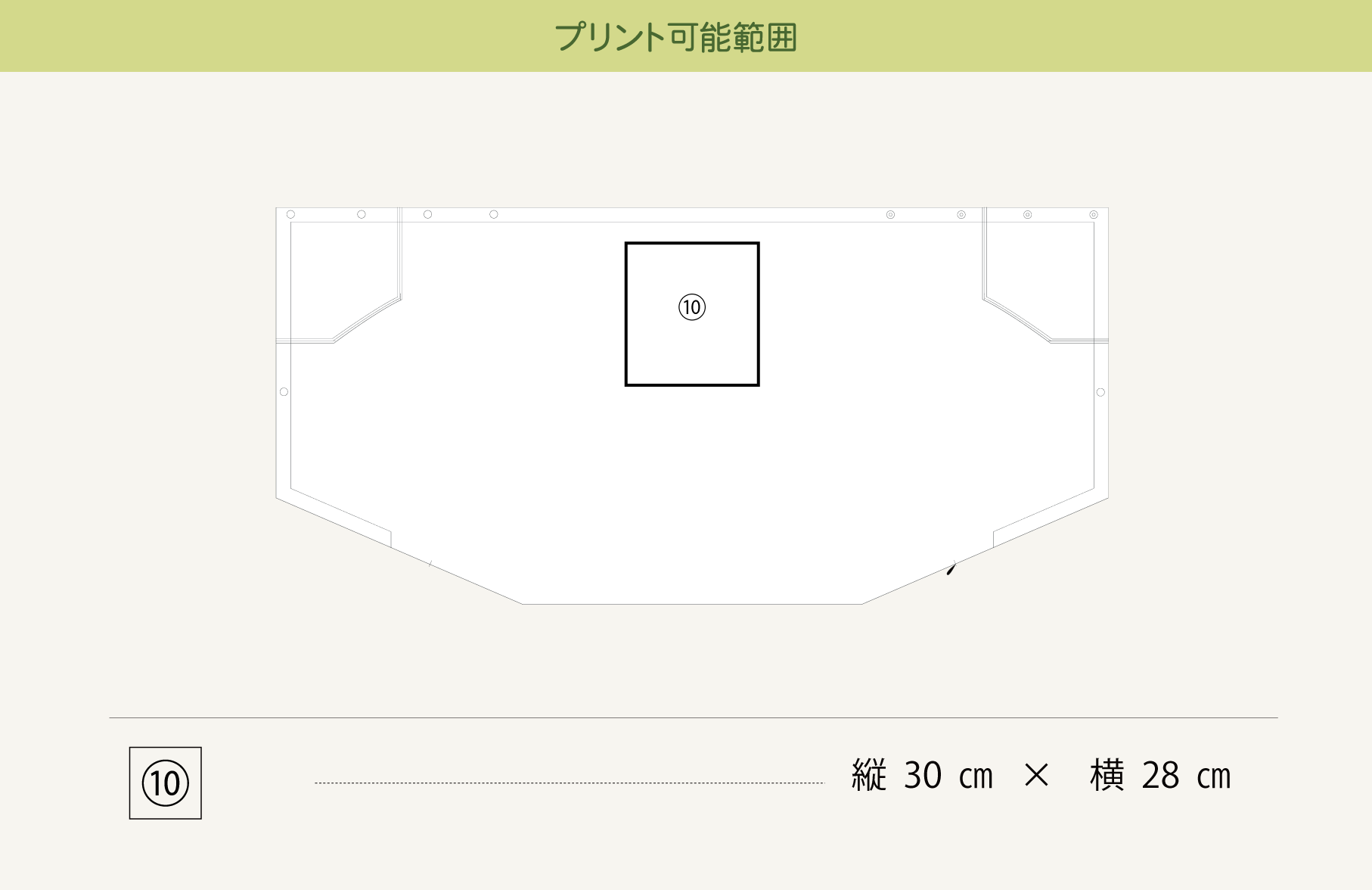 プリント可能範囲