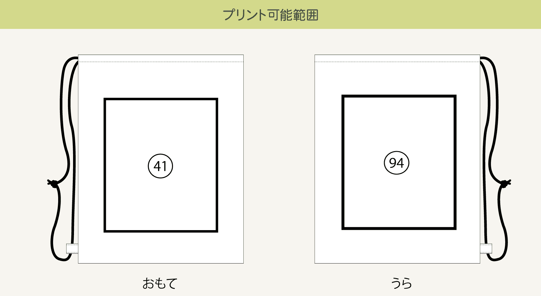 プリント可能範囲