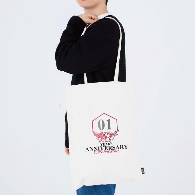 アップサイクル巾着バッグ