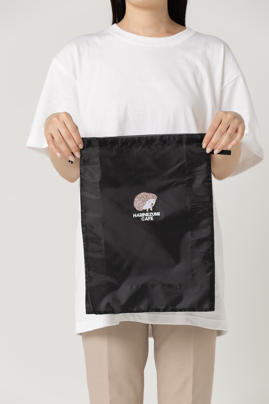 メッシュポリ巾着（L）｜トートバッグ