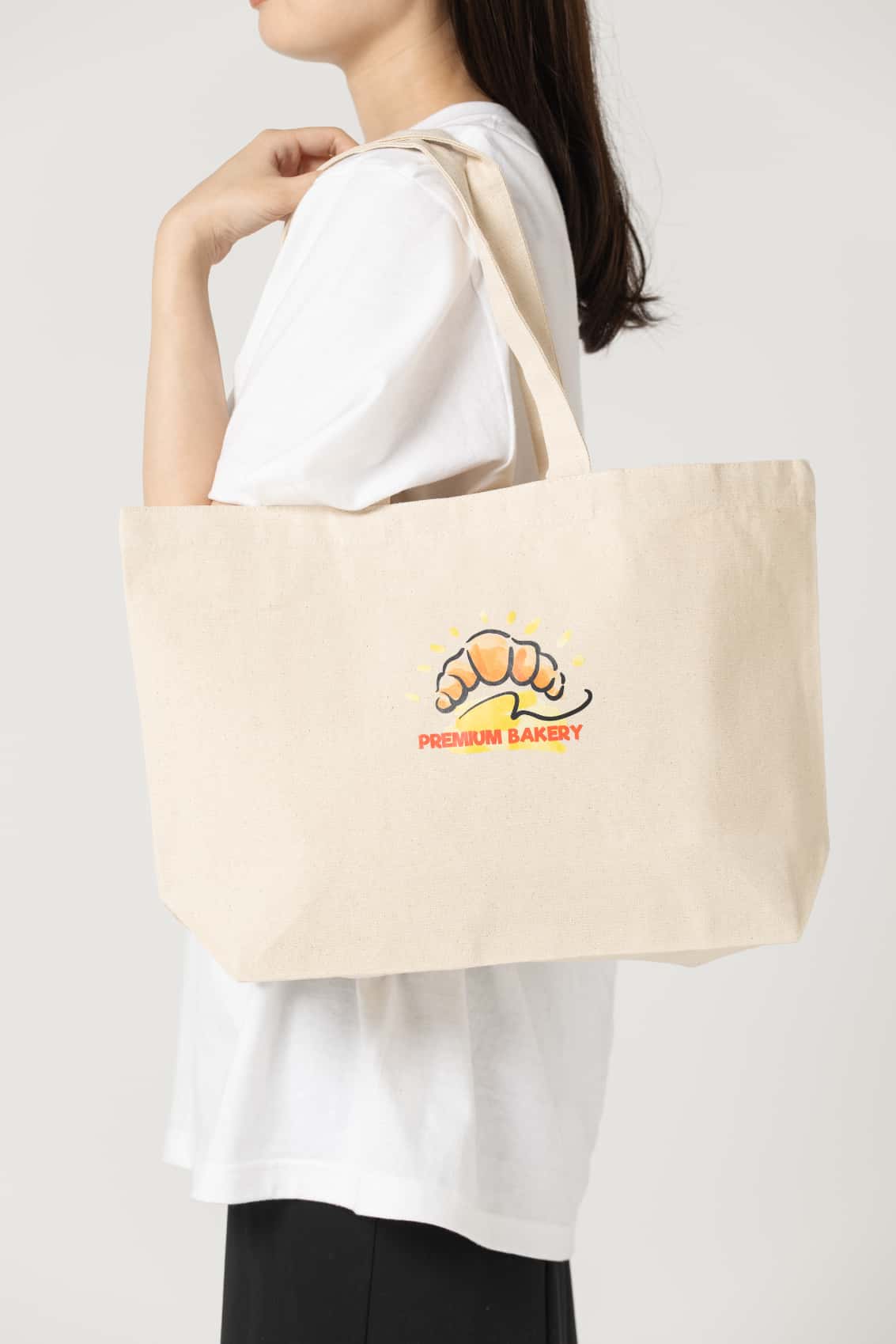 キャンバストート（M）ワイド｜トートバッグ