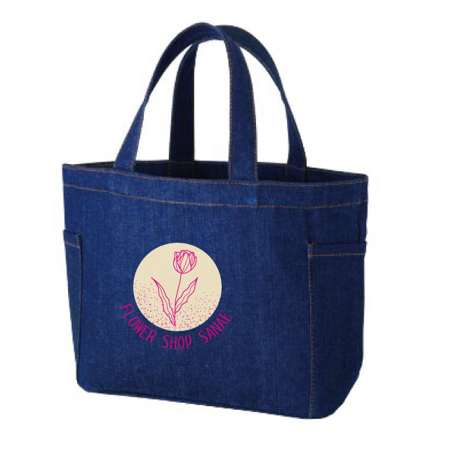 デニムポケットマチ付トート（S）