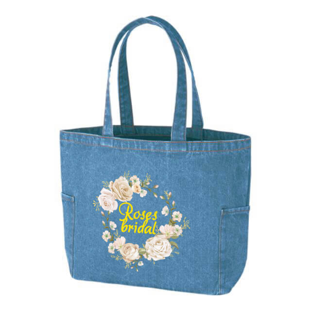 デニムポケットマチ付トート（M）