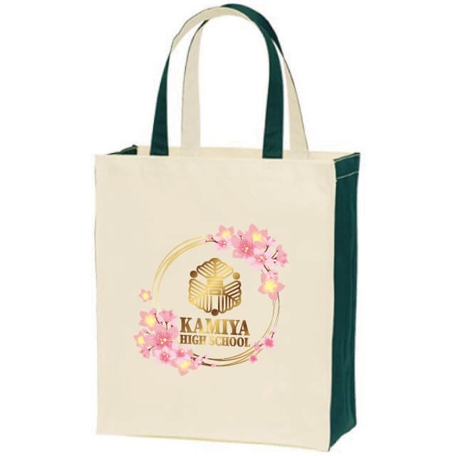 アクセントカラーマチ広バッグ(L)｜トートバッグ