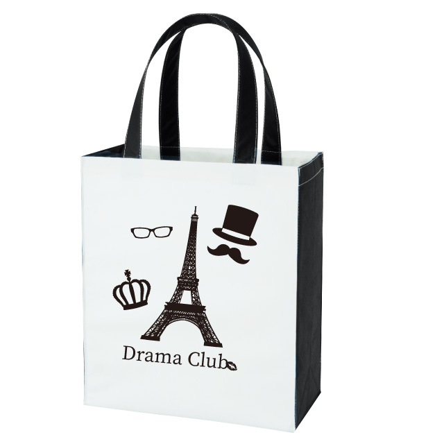 コンビカラー不織布トート(L)