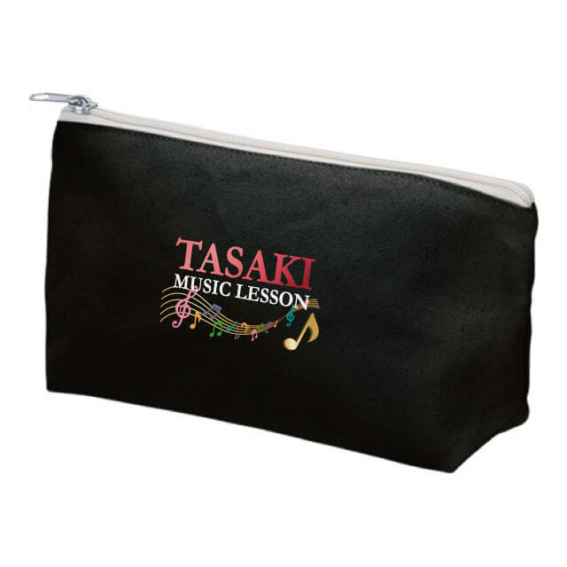 キャンバス底マチ付ポーチ