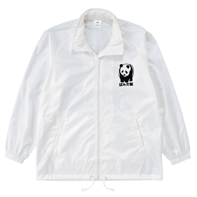 光沢フードウィンドブレーカー