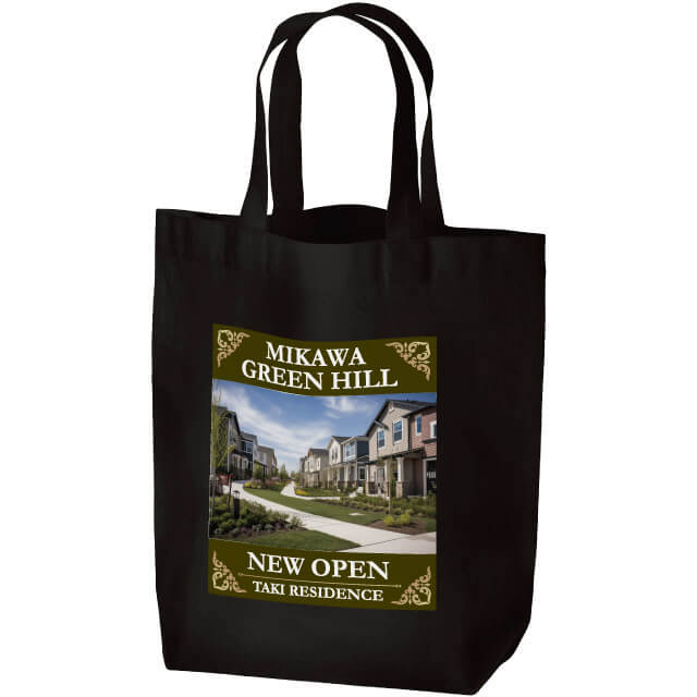 厚手コットンマチ付トート(M)