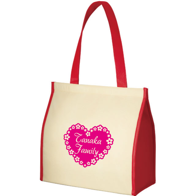 不織布保冷スクエアコンビトート 