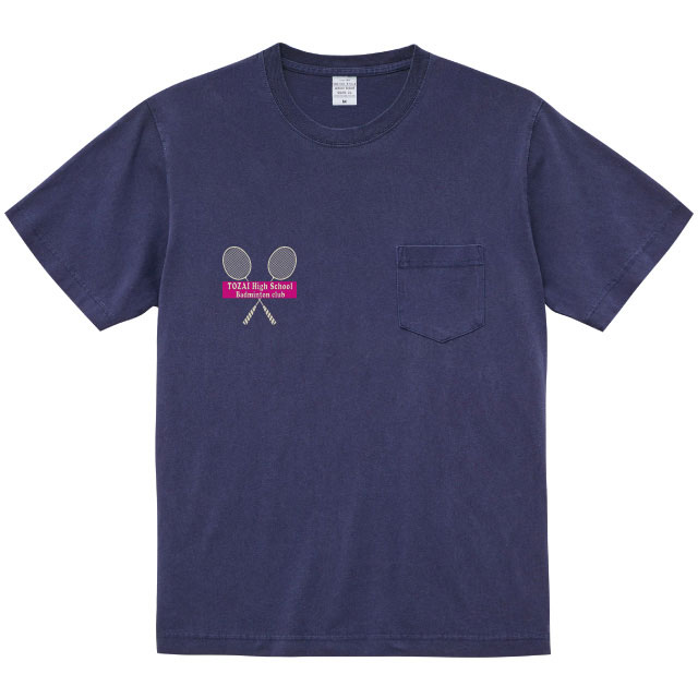 ピグメントダイ Ｔシャツ(ポケット付)