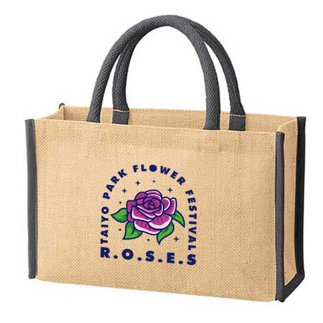 ジュートスクエアライントート（M）