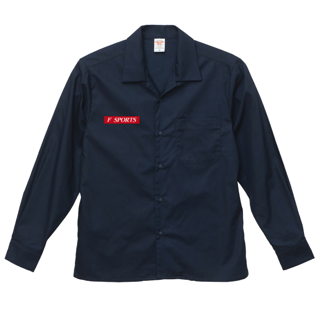 開襟ワークシャツ