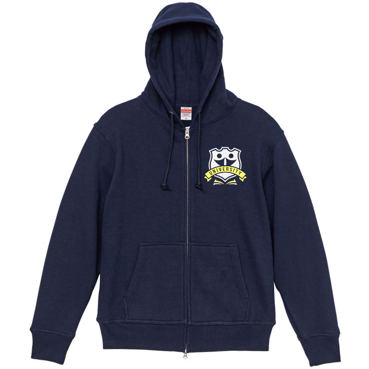 厚手ふっくらジップパーカー