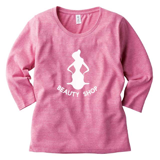 レディースシルエット7分袖Tシャツ