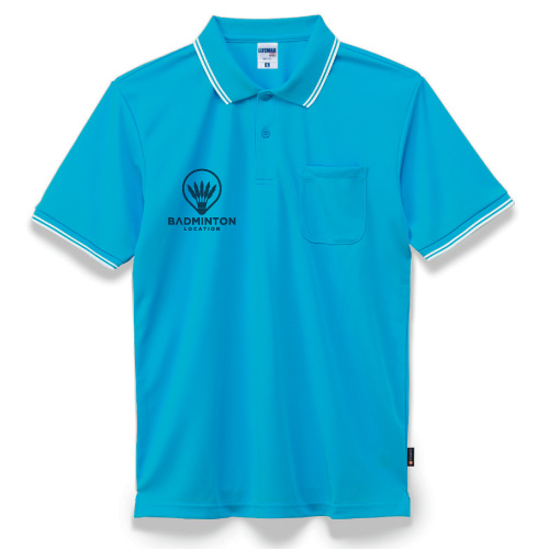 ダブルラインドライポロシャツ