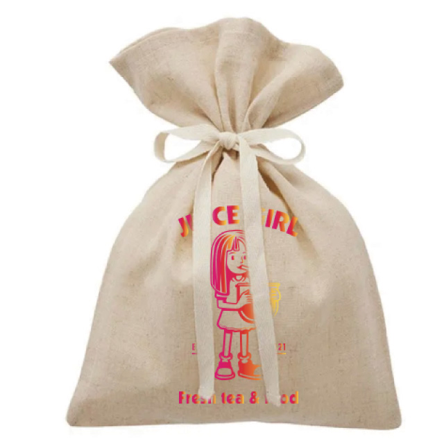 コットンリネンギフト巾着(M)