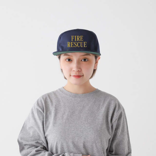 リーフ刺しゅうキャップ