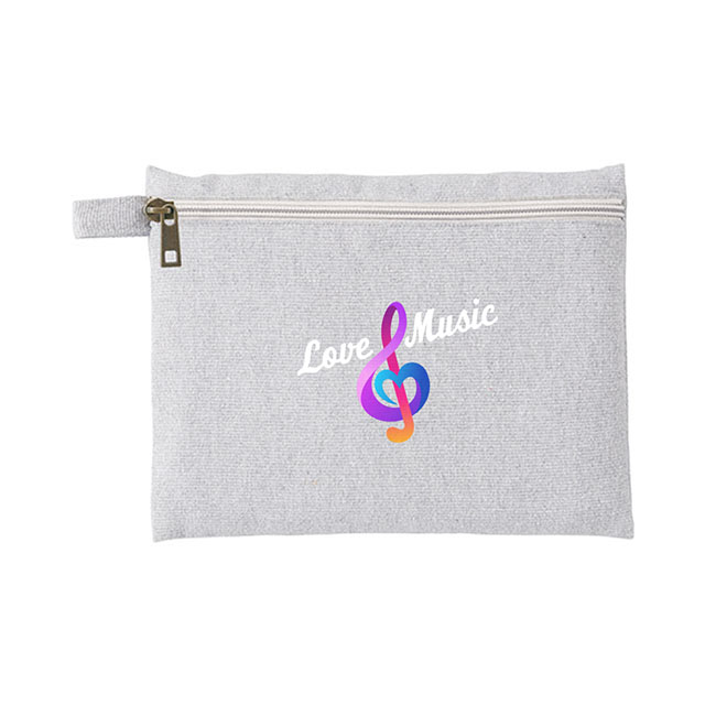 シャンブリックキャンバスフラットポーチ（M）