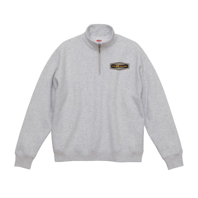 柔らかハーフジップ スウェット