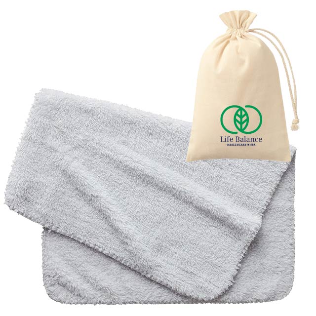 ふわふわひざ掛けブランケット（巾着付き）