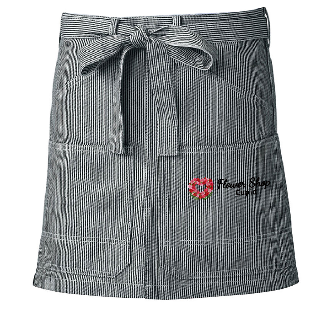 デニムストライプエプロン（腰巻き）｜はっぴ・エプロン