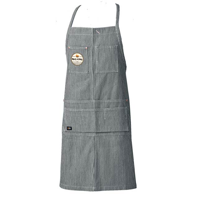 デニムストライプエプロン（首掛け）