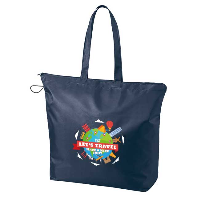 ポケッタブルファスナートートバッグ（L）