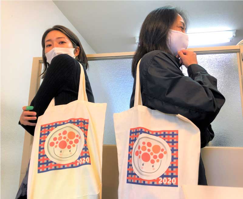 オーガニックコットンバッグ（Ｍ）の作成事例