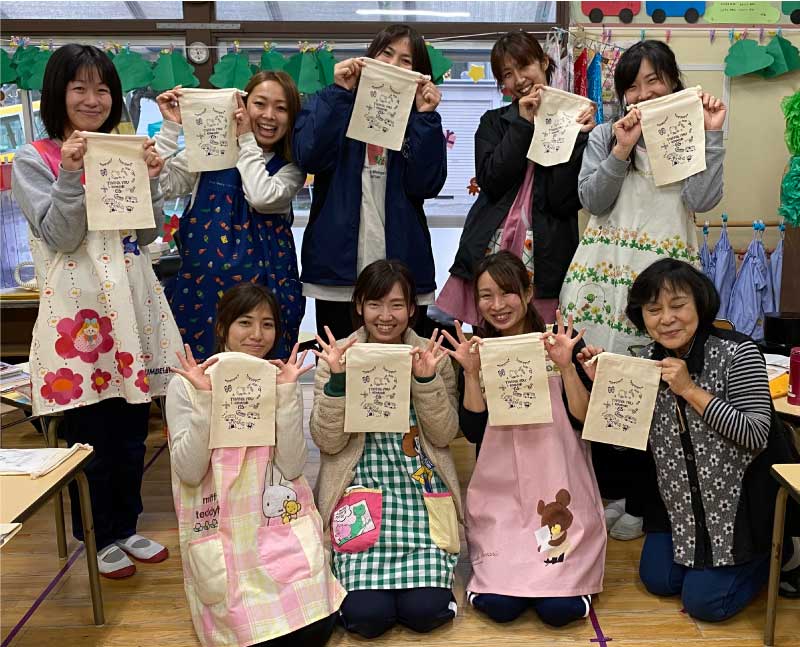 コットン巾着（Ｍ）の作成事例