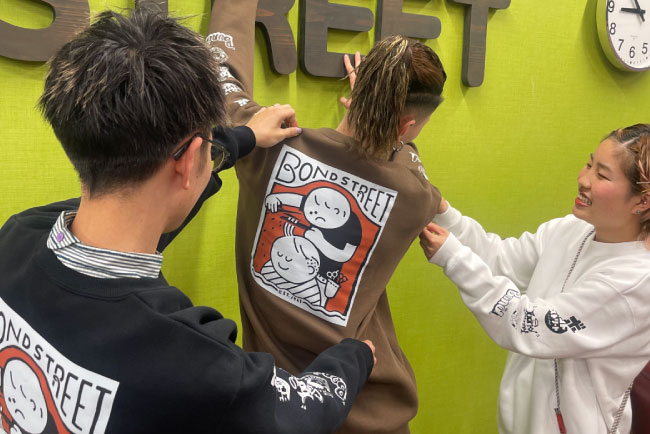 裏起毛スウェットの作成事例