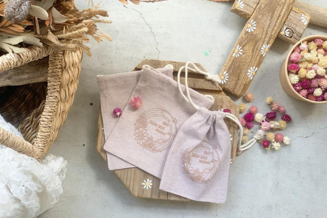 シャンブリック巾着(SS)の作成事例