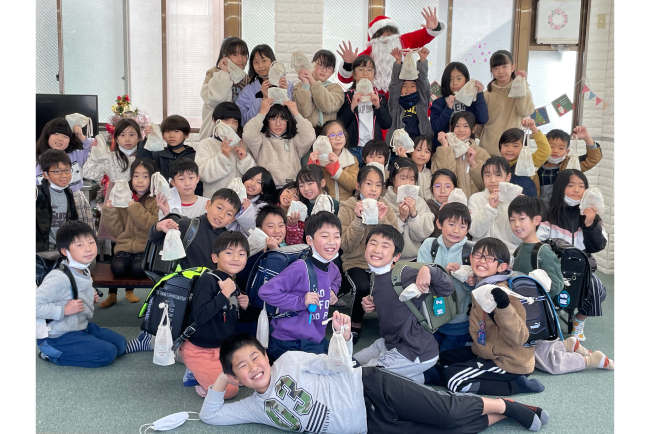 オーガニックコットンマチ付き巾着(S)の作成事例