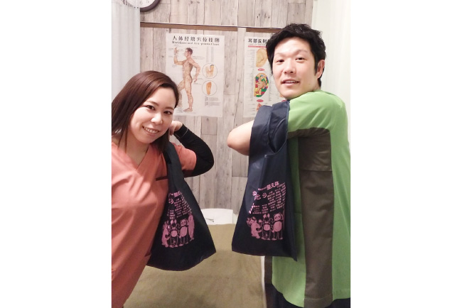 持ってて安心抗菌エコバッグMの作成事例